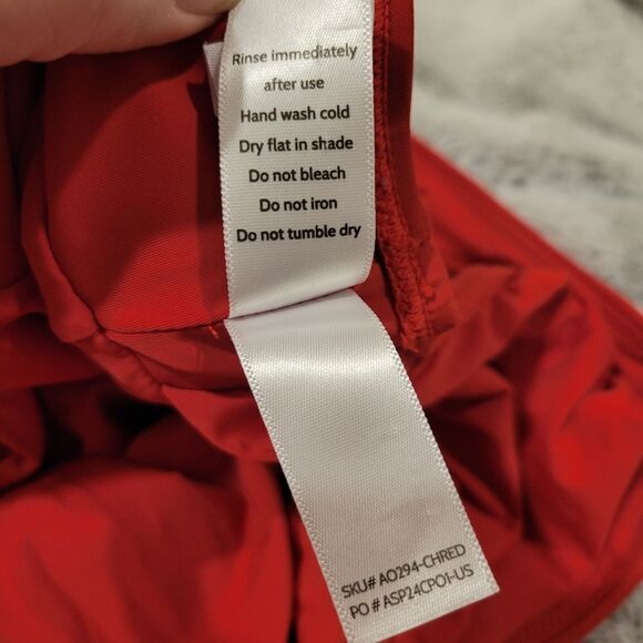 Andie The Mykonos One Piece. Cherry red, large - Picture 9 of 11